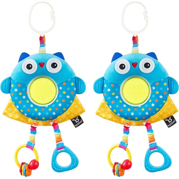 2x Benbat Dazzle Multi Skills Travel Educational/Development Baby/Infant Toy Owl