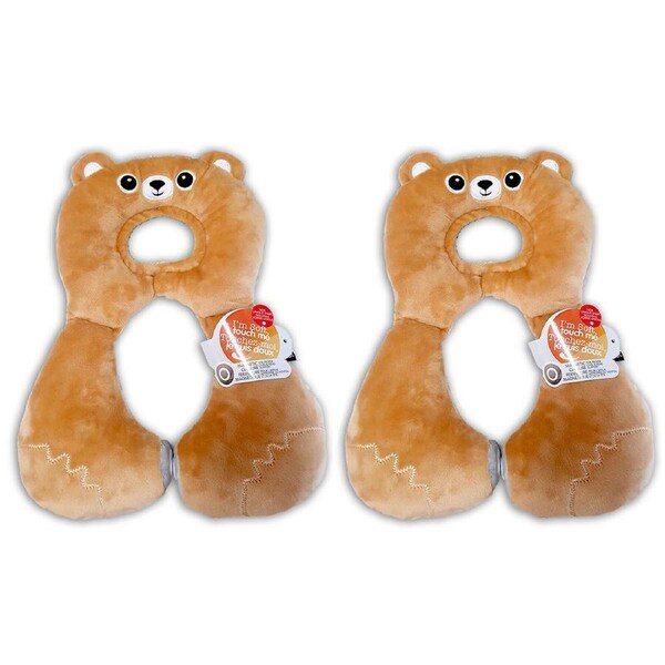 2x Benbat Total Support Headrest Head/Neck Rest Travel Baby 1-4y Car Pillow Bear
