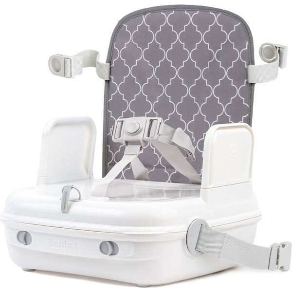 BenBat YummiGo 2 in 1 Feed & Go Booster/Storage Case Baby/Kids High Chair Grey