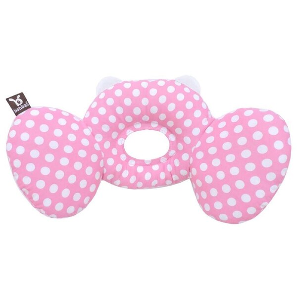 Benbat Bear Hug Head/Neck Support Travel Pillow Headrest Baby/Infant 0-12m Pink