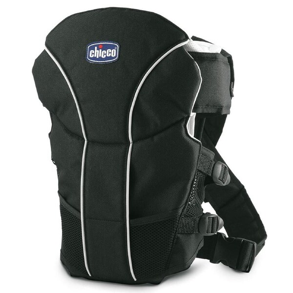 Chicco Ultrasoft Infant/Newborn Baby Wrap Backpack Carrier Adjustable Strap BLK