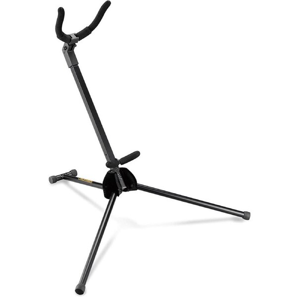 Hercules Foldable Musical Instrument Stand/Holder W/Bag for Tenor Saxophone BLK