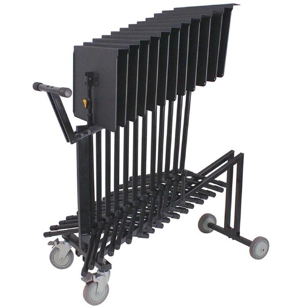 Hercules Pull Trolley Cart Musical Instrument Holder/Storage for Music Stands BK