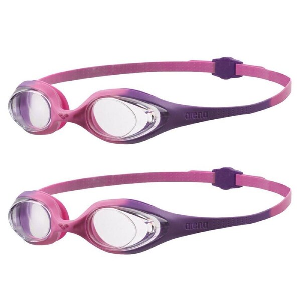 2PK Arena Spider JR Swimming Goggle Anti-Fog Adjustable Glasses Kids 6-12y Pink