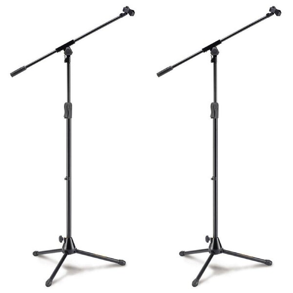 2PK Hercules Tripod Microphone Stand/Holder Mic Mount w/Die Cast Base/Boom/Clip