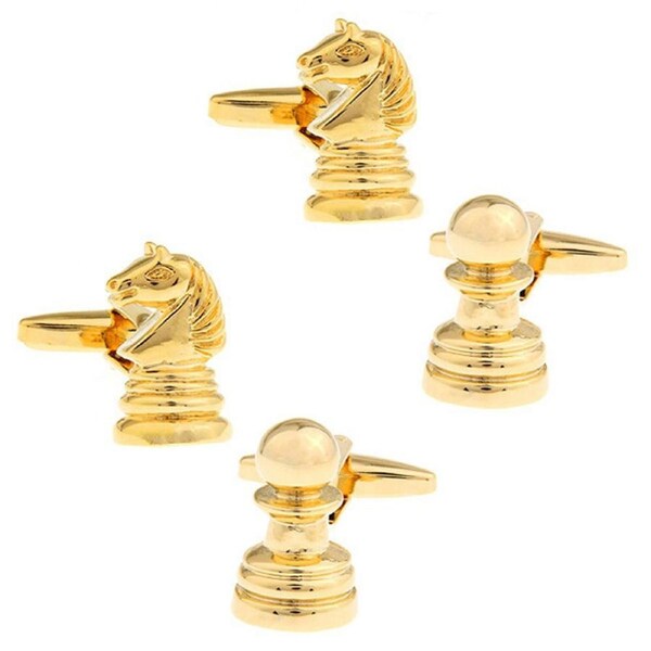4pc SD Man Chess Mens Cloth/Shirt Wedding/Party Cufflinks Fashion Accessories GD