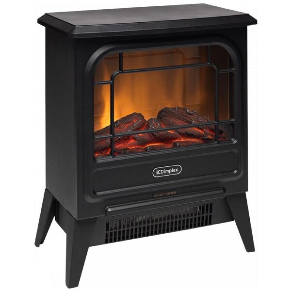 Dimplex MCFSTV12 1.2kW Optiflame LED Electric/Portable Microstove Fire Heater BK
