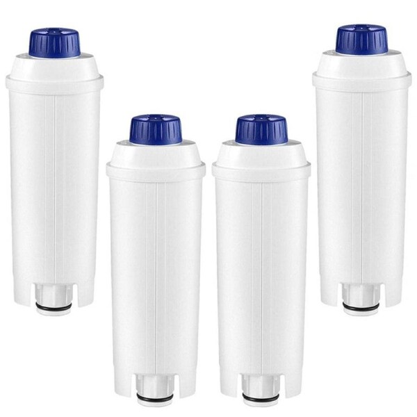 4 Replacement Water Filters for Delonghi DLSC002/Magnifica S/Magnifica Evo/Dinamica Plus/Cappuccino/Maestosa/PrimaDonna Soul Coffee Machine