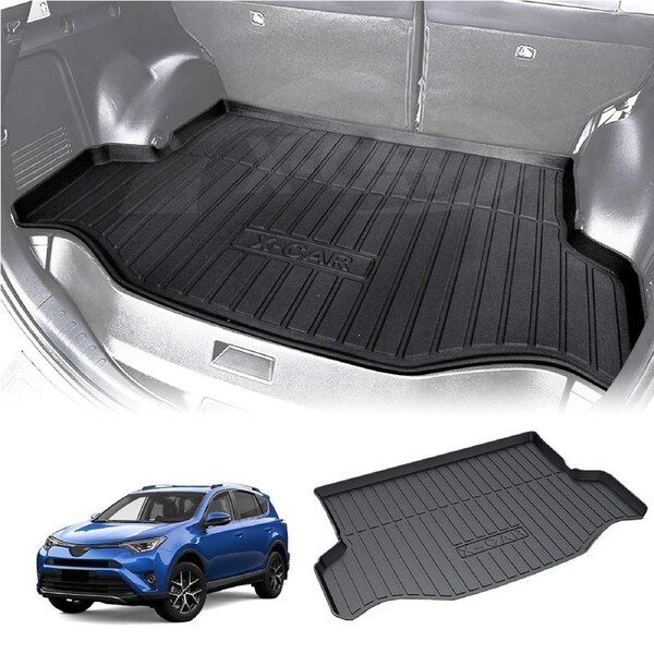 Boot Liner for Toyota RAV4 RAV 4 With Full Wheel 2013-2018 All Weather Heavy Duty Cargo Trunk Cover Mat Luggage Tray Car Accessories