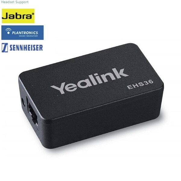 Yealink Wireless Headset Adapter Suits Plantronics/Jabra/Sennheiser Headset [EHS36]