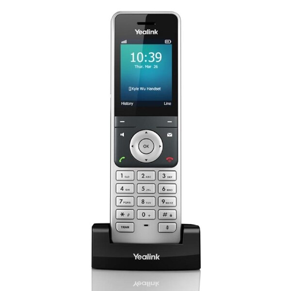 Yealink W56H Cordless DECT IP Phone Handset -For use with W60P IP-DECT Phone [SIP-W56H]