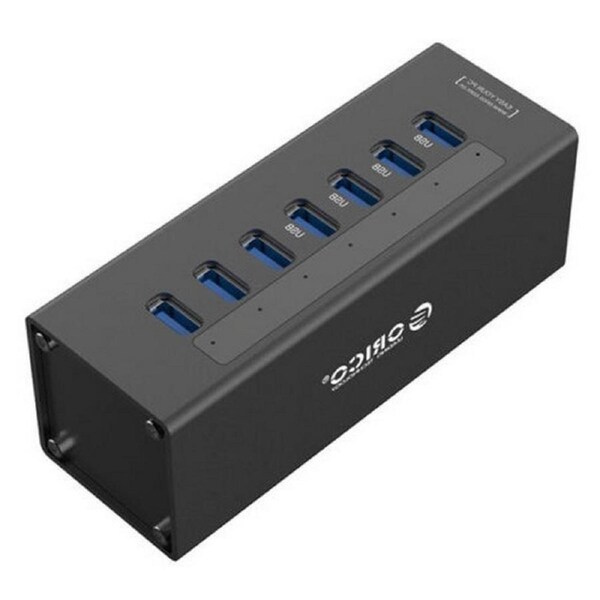Orico A3H7 7 Port High Speed USB 3.0 Hub With 12V/2.5A AU PLUG Power Adapter
