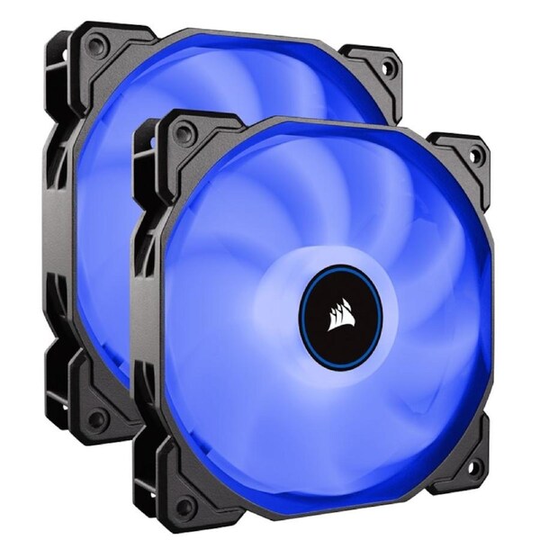 Corsair Air Flow AF140 LED Blue 140mm Fan Twin Pack Fan Low Noise Edition [CO-9050090-WW]