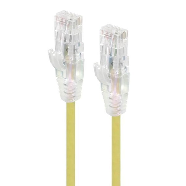 Alogic 1m Yellow Ultra Slim Cat6 Network Cable - Series Alph [C6S-01YEL]