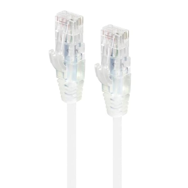 Alogic 2m White Ultra Slim Cat6 Network Cable - Series Alpha [C6S-02WHT]