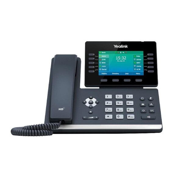 Yealink T54W 16 Line IP HD Phone Colour Screen HD voice Bluetooth and WiFi USB [SIP-T54W]