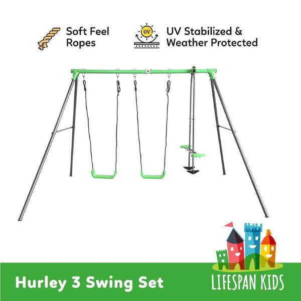 Lifespan Kids Hurley 2 Metal Swingset