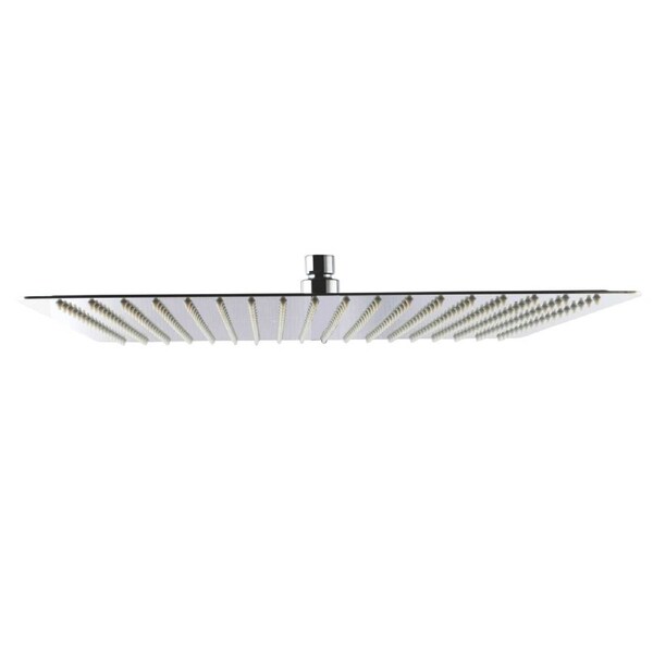 ACA 16" Stainless Steel Chrome Super-slim Square Rainfall Shower Head ...