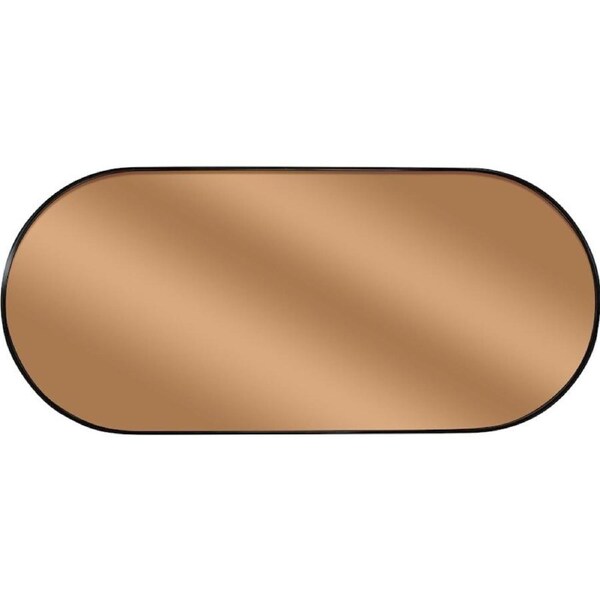 Metal Black Frame Mirror 30x70cm