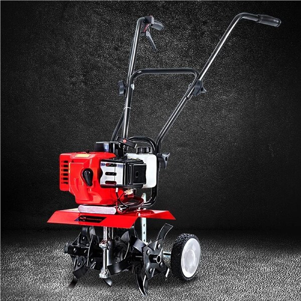 4 Blades Giantz 65CC Tiller Rototiller Garden Cultivator Soil Power Rotary Hoe