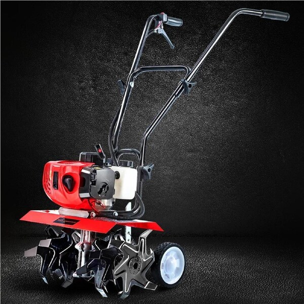 6 Blades Giantz 65CC Tiller Rototiller Garden Cultivator Soil Power Rotary Hoe
