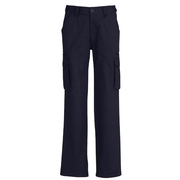 Mens CARGO PANTS Work Wear Trousers 100% COTTON Tradie Pockets Military 310gsm Navy / 97"