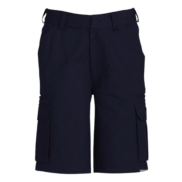 Mens CARGO SHORTS All Sizes 100% COTTON Drill Heavy Work Tradie Military Navy / 107"