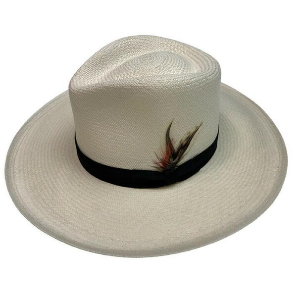 STRAW PANAMA CUENCA PLANTER HAT Sun Beach Golf Cap GRADE 8 Hand Made in USA Small (6 3/4 - 6/7/8)