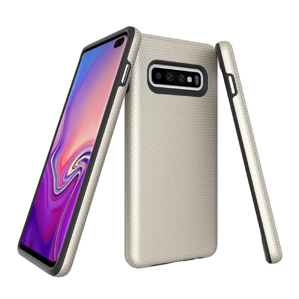 For Samsung Galaxy S10+ Plus Case, Armour Gold Protective Durable Phone Cover