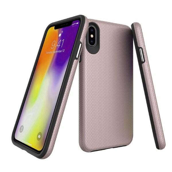 For iPhone XS MAX Case, Armor Rose Gold Slim Shockproof Protective Phone Cover