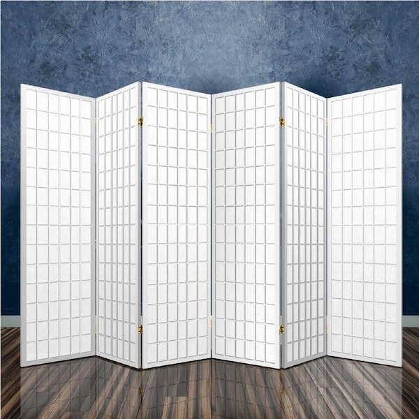 6 Panel Artiss Room Divider Screen 261x179cm White