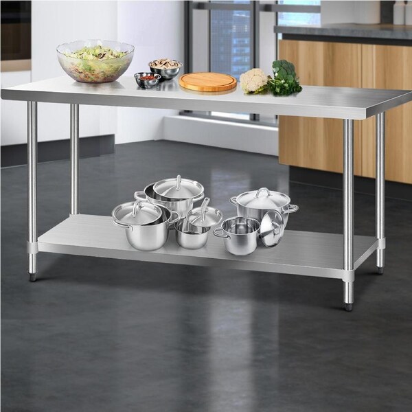 Cefito 1829x760mm????Stainless Steel Kitchen Bench 430
