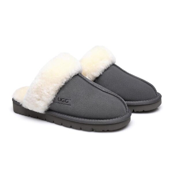 AUSTRALIAN SHEPHERD® UGG Slippers Scuff Muffin Grey / AU Ladies 9 / AU Men 7 / EU 40