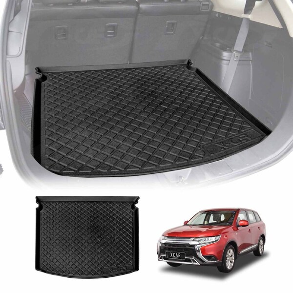 3D Moulded Heavy Duty Waterproof Cargo Rubber Mat Boot Liner Fit for Mitsubishi Outlander SUV 2012-2021