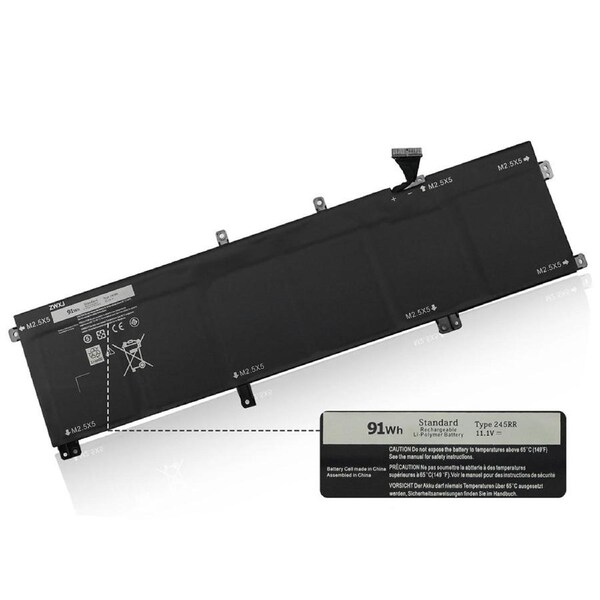 91Wh Dell XPS 15 9530 9535 Precision 3800 M3800 Laptop Replacement Battery, Only fit battery part # 245RR