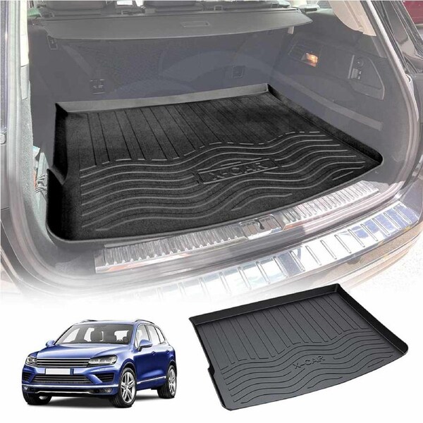 Boot Liner for VW Volkswagen Touareg 2011-2018 All Weather Heavy Duty Cargo Trunk Mat Luggage Tray