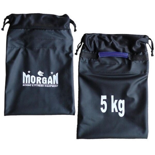 1x Pair 5Kg MORGAN Sand Bag Pockets Kettlebells Exercise Home Gym Dumbbells