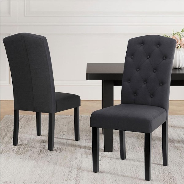 1 Set of 2 Artiss Dining Chairs Grey