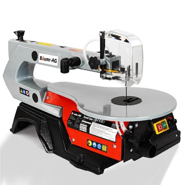 Baumr-AG SS16 16" 120W Variable Speed Scroll Saw Tool Electric Dual Lamps
