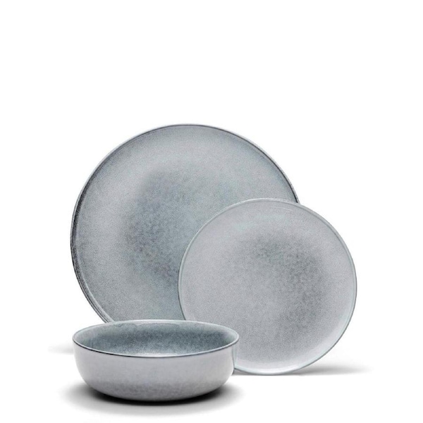 Salt & Pepper Relic 12 Piece Dinner Set - Blue