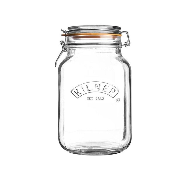 Kilner Square Clip Top Jar 1.5L 11.5X20X13cm