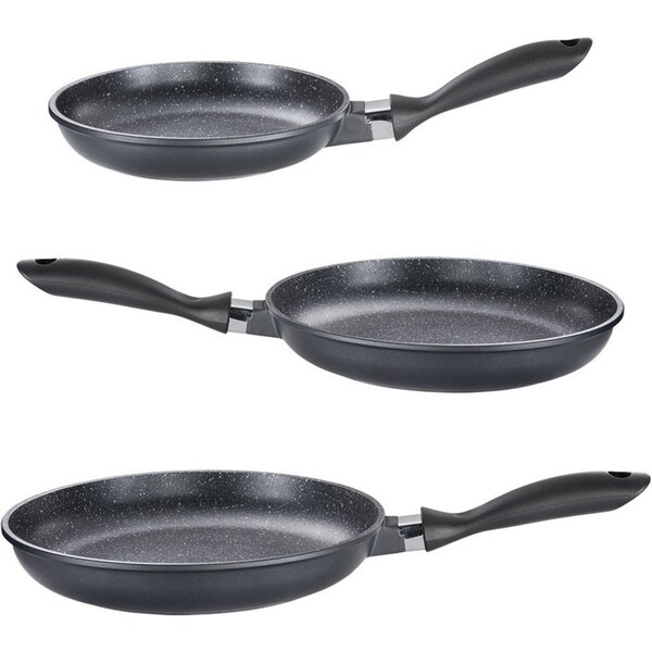 Baccarat STONE Non Stick Frypan Tri Pack , & 20cm/24cm/28cm