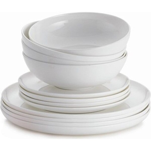 Alex Liddy Aquis Coupe 12 Piece Dinner Set