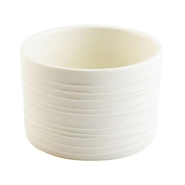 Alex Liddy Bianco Ramekin Horizontal Lines 10X7cm
