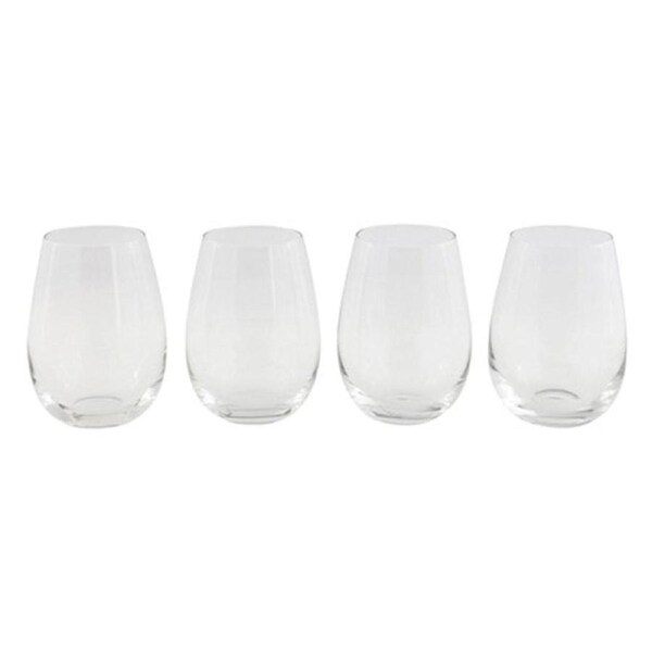 Cellar Tonic Stemless Wine Glass - Set of 4 500ml White
