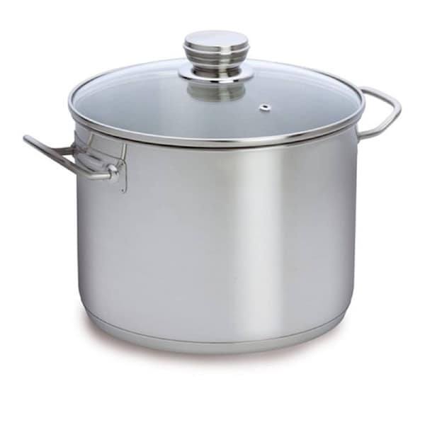 Baccarat Gourmet 7.6L Stainless Steel Stockpot with Glass Lid 24X18cm