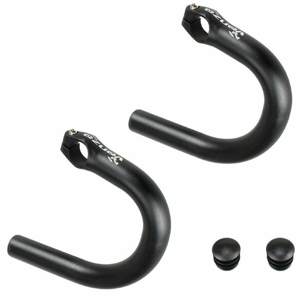 Venzo Road Bicycle Bike Adapter Handlebar Flat Bar to Drop Bar Ends - Mountain Bike to Road Bike Bar