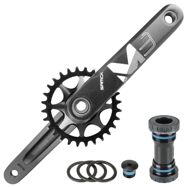 Samox MTB Mountain Bike Single Narrow Wide Crankset Direct Mount 175mm 28T 9-11 Speeds