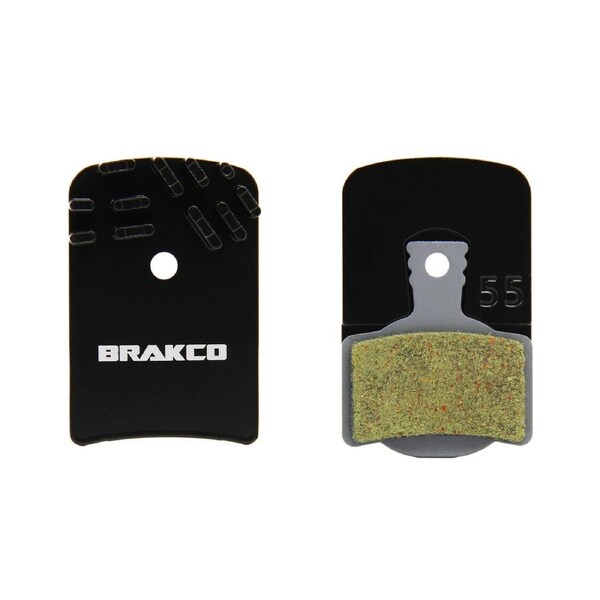 Brakco Organic Disc Pads With Heat-dissipation Fin For Magura Mt2/4/6