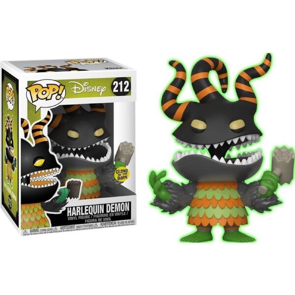 Funko POP Tim Burton's Nightmare Before Christmas Harlequin Demon Glow #212